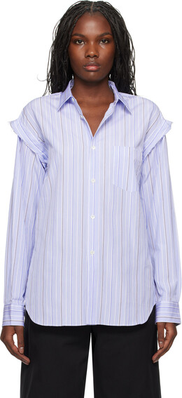 Comme Des Garcons Shirt: Синяя рубашка 