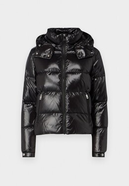 Tommy Hilfiger: Чёрный пуховик 