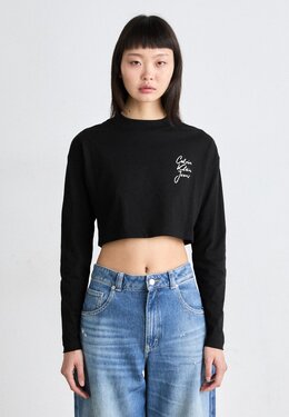 Calvin Klein Jeans: Топ с длинным рукавом 