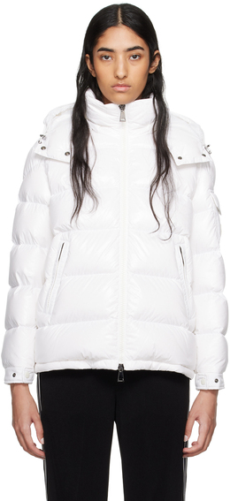 Moncler: Белая куртка  Maire