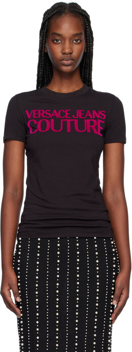 Versace Jeans Couture: Чёрная футболка 