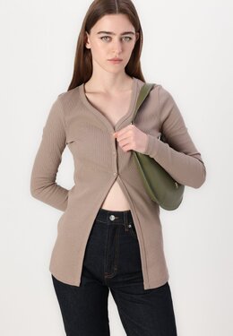 Calvin Klein Jeans: Коричневый кардиган 