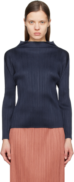 Pleats Please Issey Miyake: Тёмный топ 