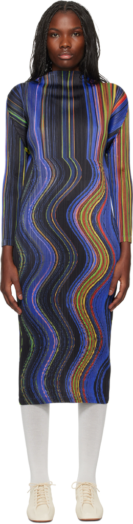 Pleats Please Issey Miyake: Длинное платье 