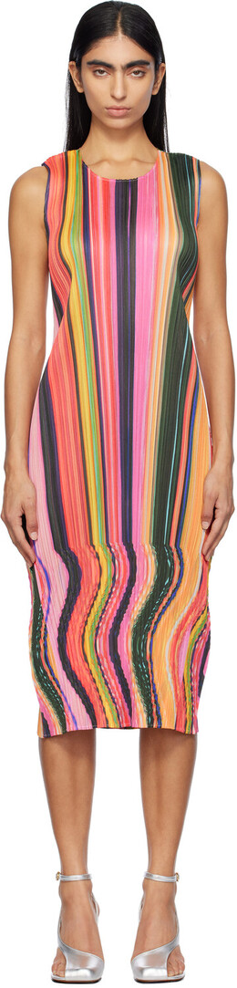 Pleats Please Issey Miyake: Платье миди 