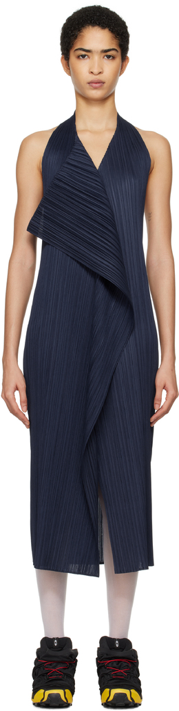 Pleats Please Issey Miyake: Длинное платье 