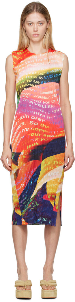 Pleats Please Issey Miyake: Платье миди 