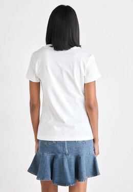Calvin Klein Jeans: Белая футболка 