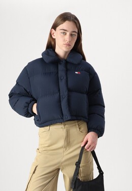 Tommy Jeans: Пуховик с воротником 