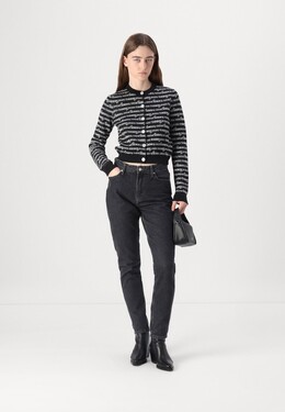 Tommy Jeans: Чёрный кардиган  Hybrid