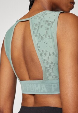PUMA: Зелёный бюстгальтер 