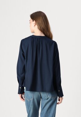 Tommy Hilfiger: Блуза  Soft с v-образным вырезом