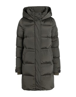 Woolrich: Зелёный пуховик  Military