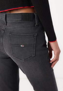 Tommy Jeans: Чёрные джинсы 