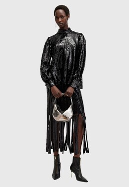 Allsaints: Топ с длинным рукавом 