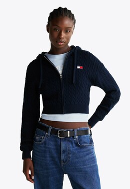 Tommy Jeans: Тёмный кардиган 