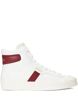 Polo Ralph Lauren: Белые кроссовки 