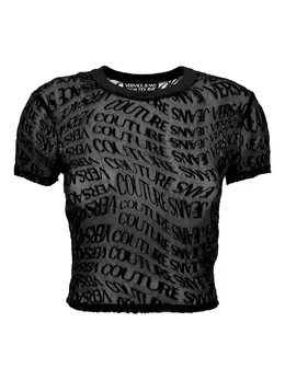 Versace Jeans Couture: Топ с принтом 
