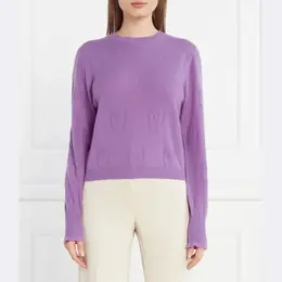 Pinko: Фиолетовый свитер 