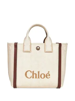 Chloé: Бежевая сумка-шоппер 