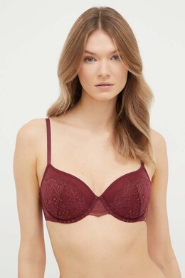 Calvin Klein Underwear: Бордовый бюстгальтер 
