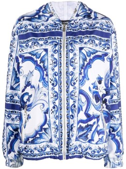 Dolce & Gabbana: Куртка  Majolica с капюшоном