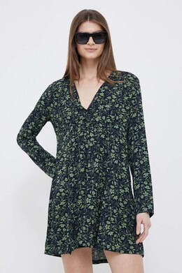 United Colors Of Benetton: Зелёное платье 