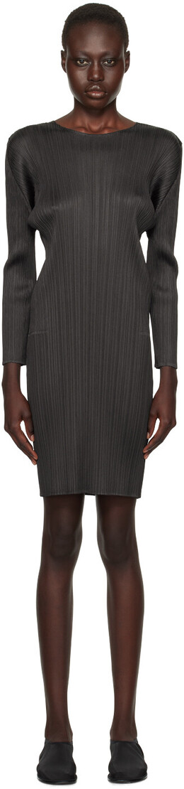 Pleats Please Issey Miyake: Чёрное платье 