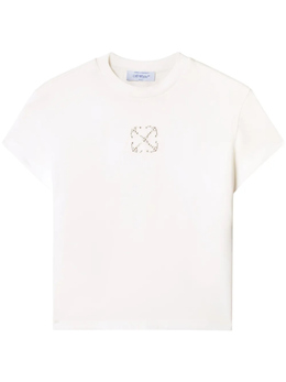 Off-White: Короткая футболка  Arrow