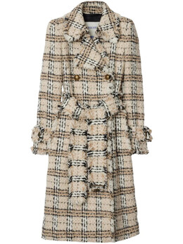 Burberry: Пальто букле 