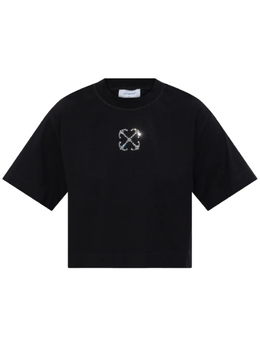 Off-White: Короткая футболка 