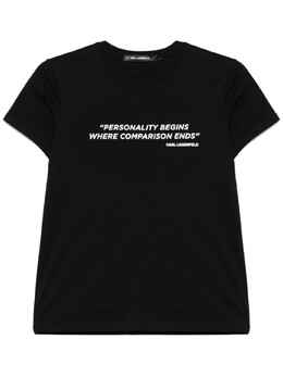 Karl Lagerfeld: Чёрная футболка  Karl