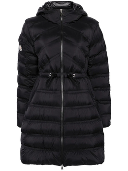 Moncler: Чёрный пуховик 