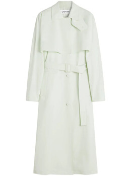 Lanvin: Плащ с поясом 