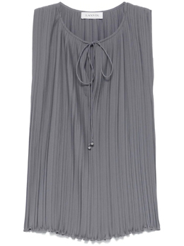 Lanvin: Серая блуза 