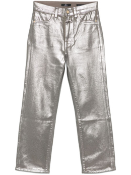 7 For All Mankind: Серебристые джинсы  Logan
