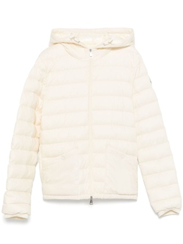 Moncler: Белый пуховик 