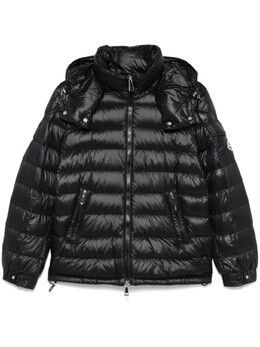 Moncler: Чёрный пуховик 