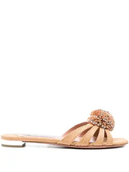 Aquazzura: Бежевые сандалии 