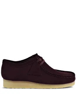 Clarks Originals: Бордовые ботинки 