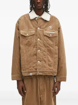 AAPE BY *A BATHING APE®: Коричневая куртка 