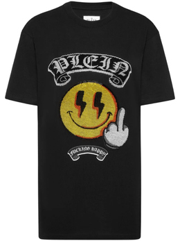 Philipp Plein: Чёрная футболка  Smile