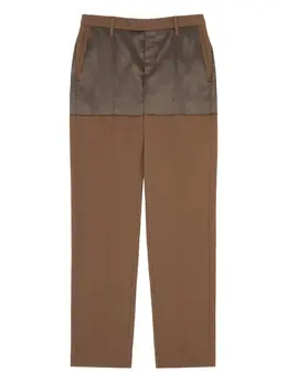 MM6 Maison Margiela: Двухцветные брюки 