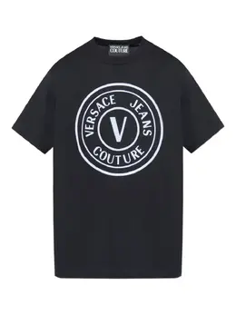 Versace Jeans Couture: Чёрная футболка 