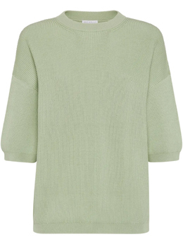 Brunello Cucinelli: Зелёный свитер 