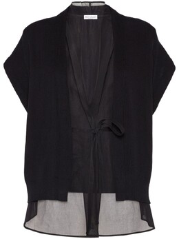 Brunello Cucinelli: Чёрный кардиган  Monili