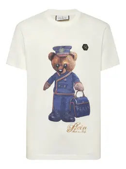 Philipp Plein: Белая футболка  Teddy