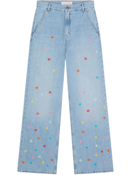 Mira Mikati: Джинсы с вышивкой 