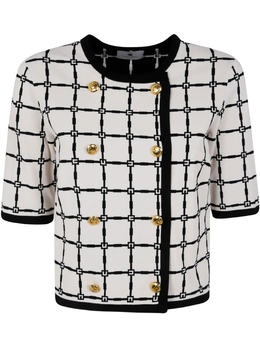 Elisabetta Franchi: Жаккардовый кардиган 