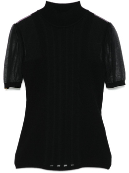 Elisabetta Franchi: Топ с высоким воротником 